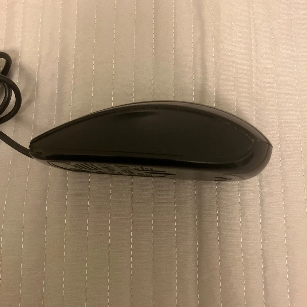 HP USB 3 Button Optical Mouse Wired Black Finish Part Number (KY619AA)